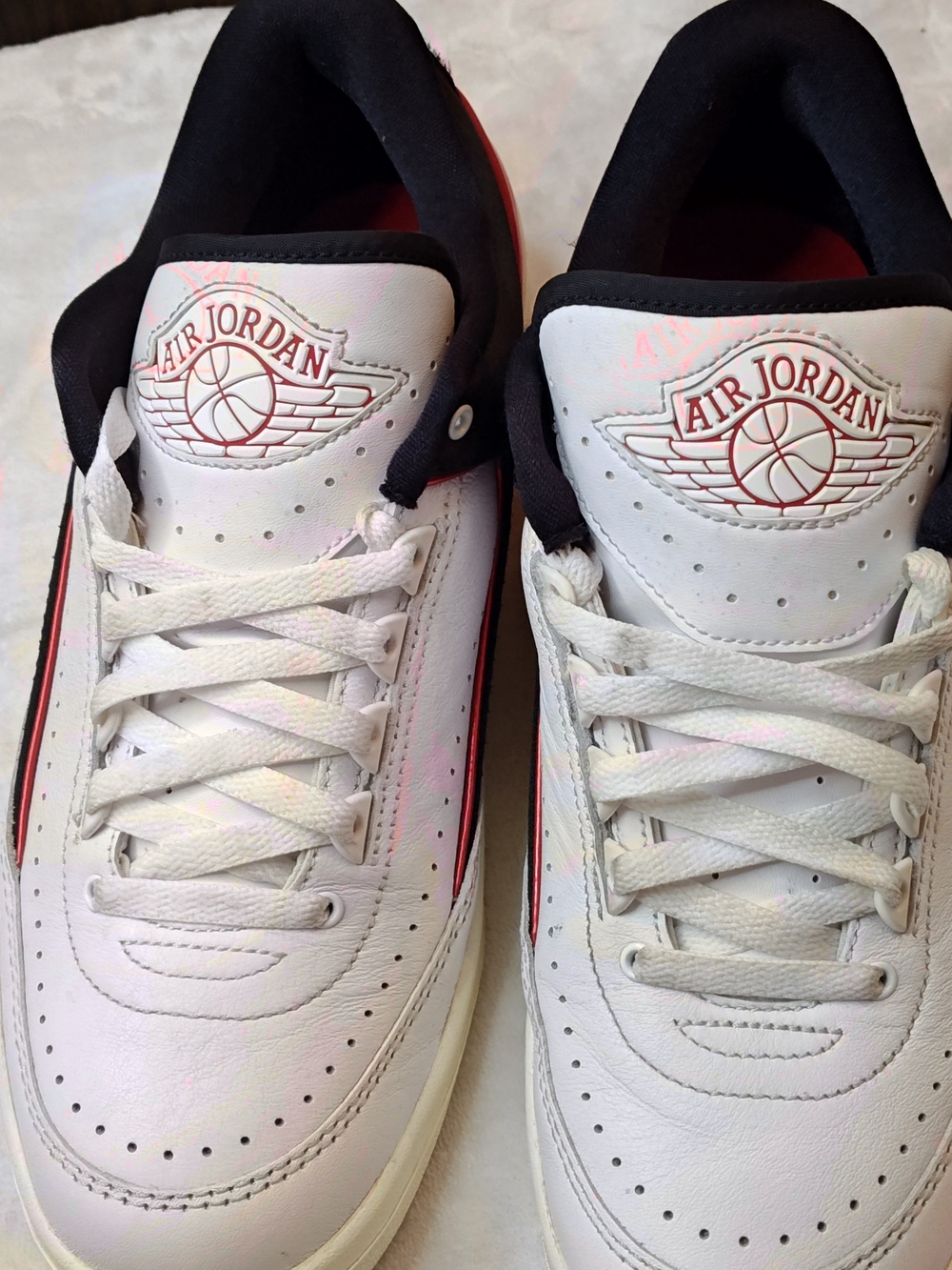 Nike Air Jordan 2 Retro Low White Varsity Red Black OG 2016 Size US 10.5 Men New